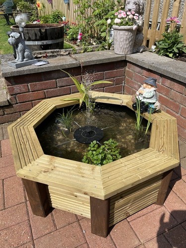 Raised garden pond octagonal - raised,