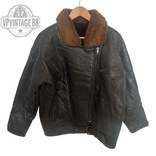 Vintage brown shearling - b-3,