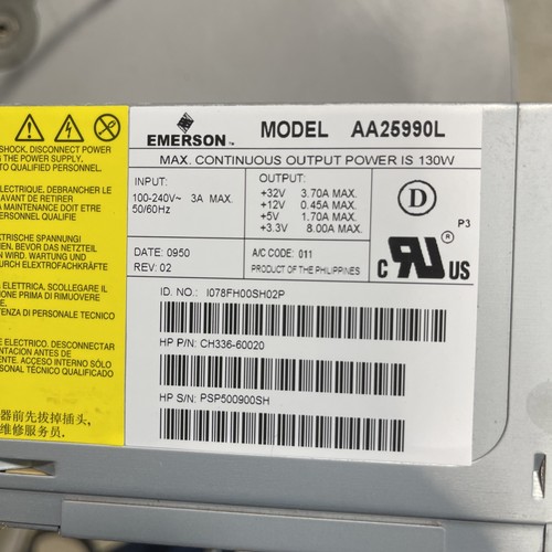 Power supply aa25990l for - for, hp
