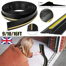9-16ft Garage Door Floor Threshold Weather Heavy Duty Rubber Draught Excluder