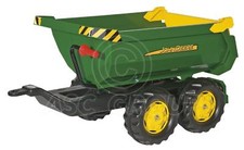 Rolly Toys - Large John Deere Green Halfpipe tipping Trailer for Rolly Tractors