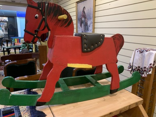 Handmade wooden rocking horse - rocking,