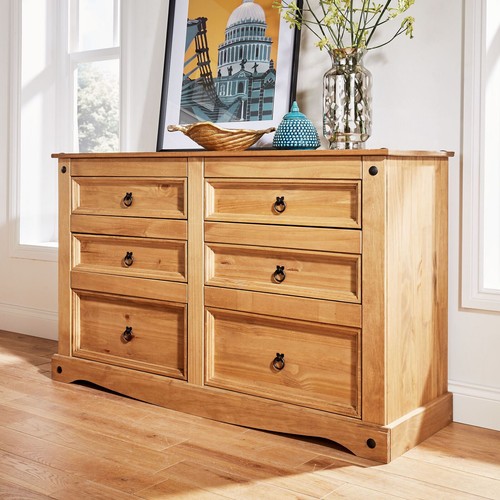 Chest drawers pine drawer - pine, 6