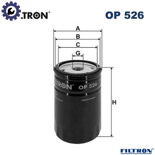 Oil filter 526 for - op,