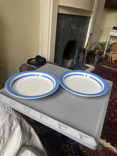 Green cornishware flat - t.g.green,