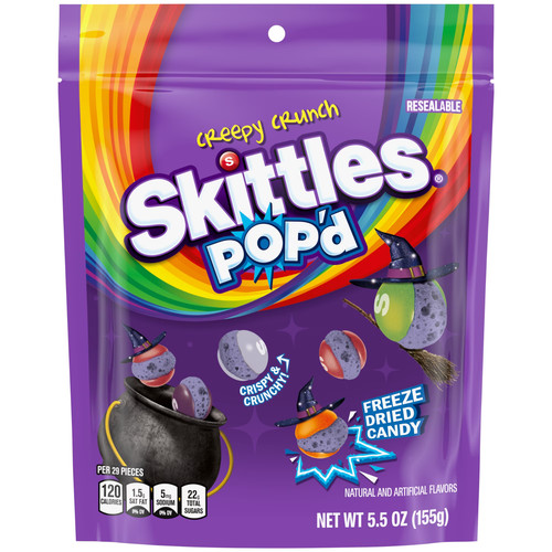 Skittles pop creepy crunch - skittles,