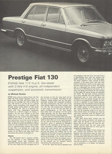 Fiat 130 saloon - saloon, 1969