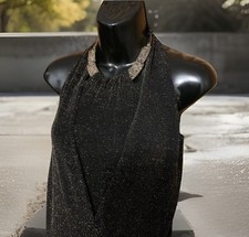 Lurex Halter Neck Embellished