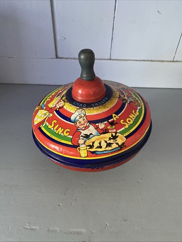 Vintage spinning top - vintage,