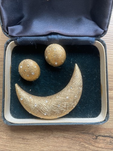 Christian dior moon set brooch - moon,