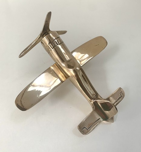 Vintage wwii brass spitfire - wwii,