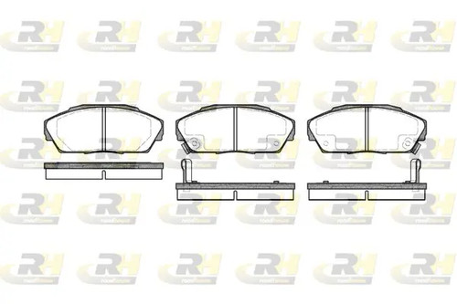 Brake pads front axle 2323 - brake, 2323.02