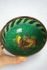 Keeling & Co Losol Ware “Armado” Bowl – Butterfly & Fruit Pattern Vintage