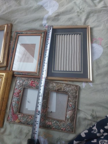 Gold frames mixed sizes - frames,