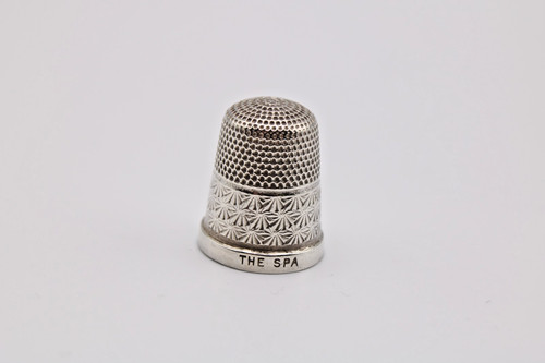 The spa silver thimble - 'the, spa'