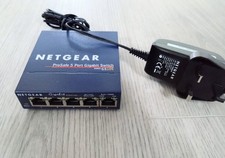Netgear ProSafe 5 Port Gigabit Network Switch GS105 v4 with Power supply