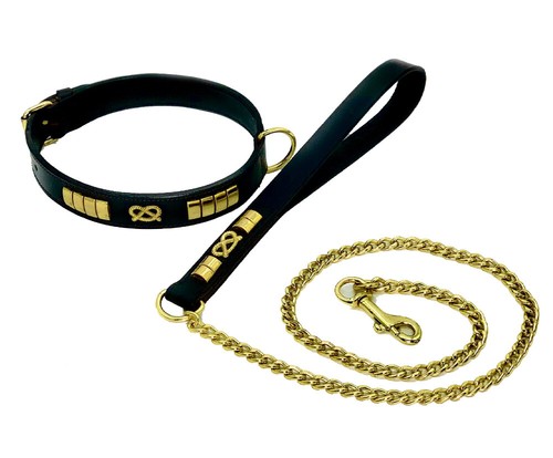 Staffy collar lead set studded - staffy,