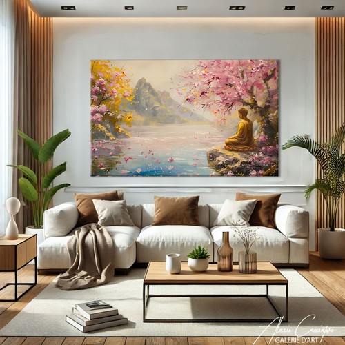 Zen wall art canvas meditation - wall,