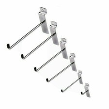 SINGLE PRONG HOOK SLATWALL HOOKS ACCESSORY SHOP DISPLAY (5,10,25,50,100)