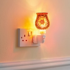 Marrakesh Night Light Plug In Bedroom Hallway Coloured Glass Mosaic Lighting