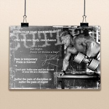 Quote Poster Inspired By Jay Cutler Bodybuilding Fitness Gym Sport Copy of Sign