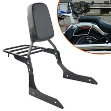 Rear Passenge Backrest Sissy Luggage Rack Fit Yamaha XVS1300A 07-15 Tourer Black