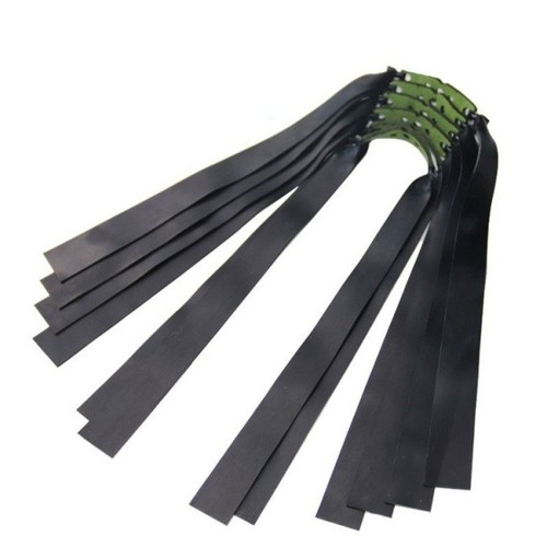 Black slingshot flat rubber - flat,
