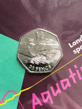 2011 Olympic Aquatics 50 Pence