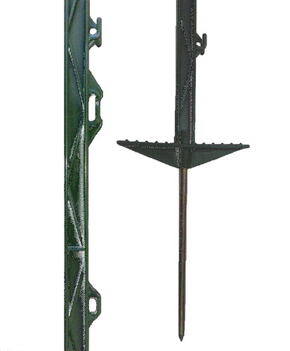 Green 3ft poly posts - 60,