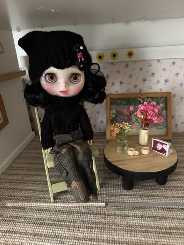 Blythe doll with painted - painted, matt