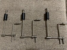 3 x Steve neville wind cheater monkey climber bobbins stainless steel black 