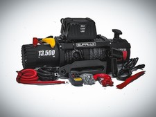 SUPALUX 13500lb 12v Electric Recovery Winch Synthetic Rope IP67 6.5hp 4x4 NEW