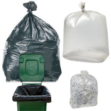 BIN & WHEELIE BIN BAGS CLEAR/BLACK REFUSE SACKS KITCHEN RUBBISH LINER BAG