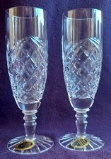 Two Lead Crystal Champagne