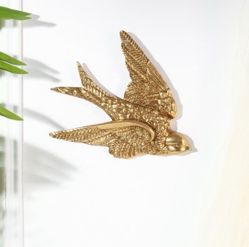 Wall hanging swallow sculpture - wall,