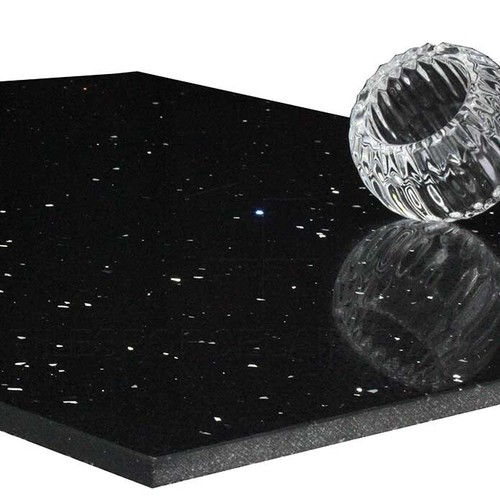 Starlight black quartz - quartz, stone