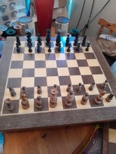 Vintage/Antique Regency Wooden Handmade Chess Pieces,undamaged,unrestored-420CHR