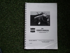 NATIONAL MOWER 8400 OWNERS MANUAL & PARTS LISTS