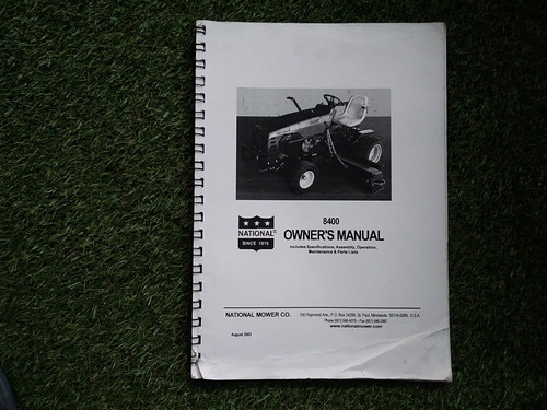 National mower 8400 - mower, owners