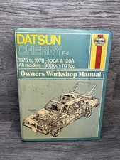 Haynes Manual Datsun Cherry F-II 100A 120A 1976-1979 All Models Saloon Estate