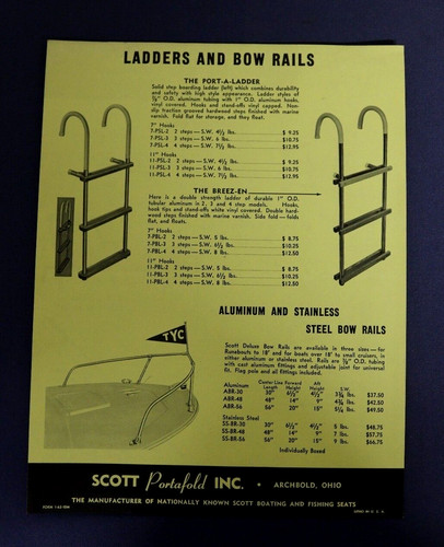 Scott port fold seats boat - port-a-fold,