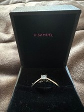 H. Samuel Sterling Silver Diamond Ring RRP £149