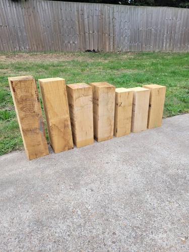 Oak blocks x7 52 - 8"x8",