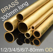Brass Tube 1mm 2mm 3mm 4mm 5mm 6mm 7mm 8mm 9mm 10mm 11mm - 80mm O.D x 300mm long