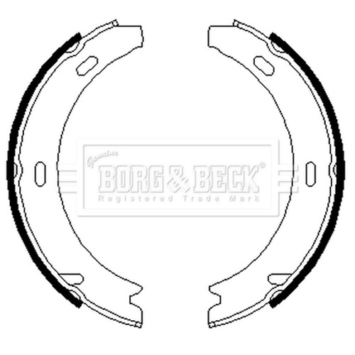 Handbrake brake shoe - brake, set