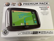 TomTom Rider 410 World Motorcycle GPS Navigation Device Great rides Lifetime Map