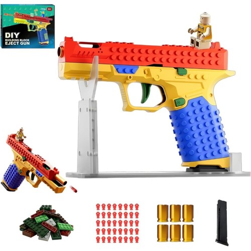 Building block toy gun - building,