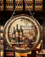 Wooden WINE CELLAR Design Wall