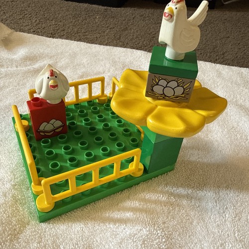 Lego duplo white chicken hen - lego,