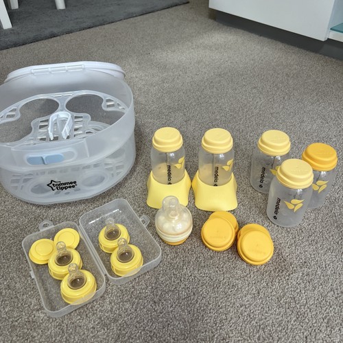Medela breast pump - breast, bottles